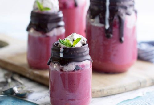 Vişneli soğuk tatlı