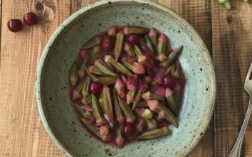 Vişneli Zeytinyağlı Bamya Tarifi