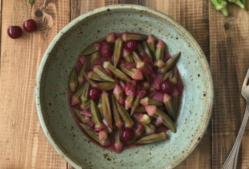 Vişneli Zeytinyağlı Bamya Tarifi