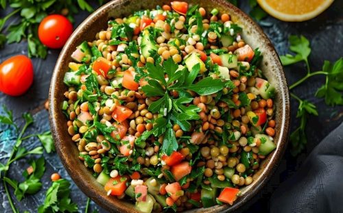 Yeşil Mercimek Salatası Tarifi