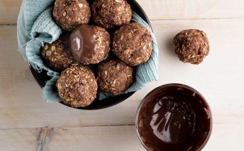 Yulaflı çikolata topları