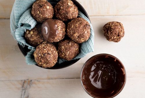 Yulaflı çikolata topları