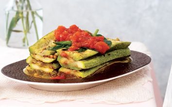 Zeytinyağlı kabak dilimleri