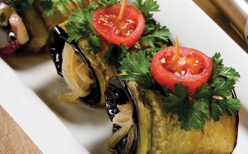 Zeytinyağlı Patlıcan Ruloları